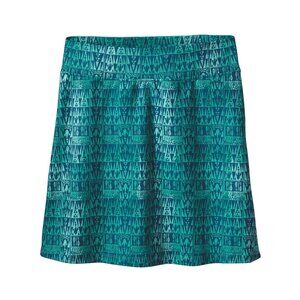 Patagonia Morning Glory Elastic Waist Pull On Tribal Geo Ombre Galah Slip Skirt